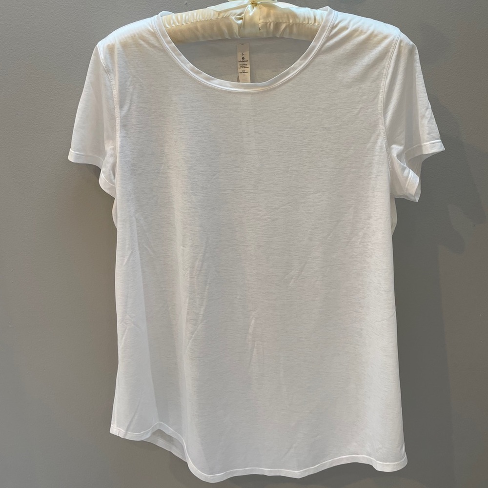 Lululemon white sheer tshirt